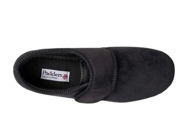 Padders Charles Slippers in Black