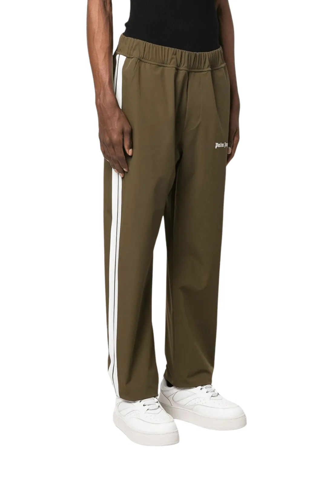 Palm Angels Logo-print cargo pants khaki