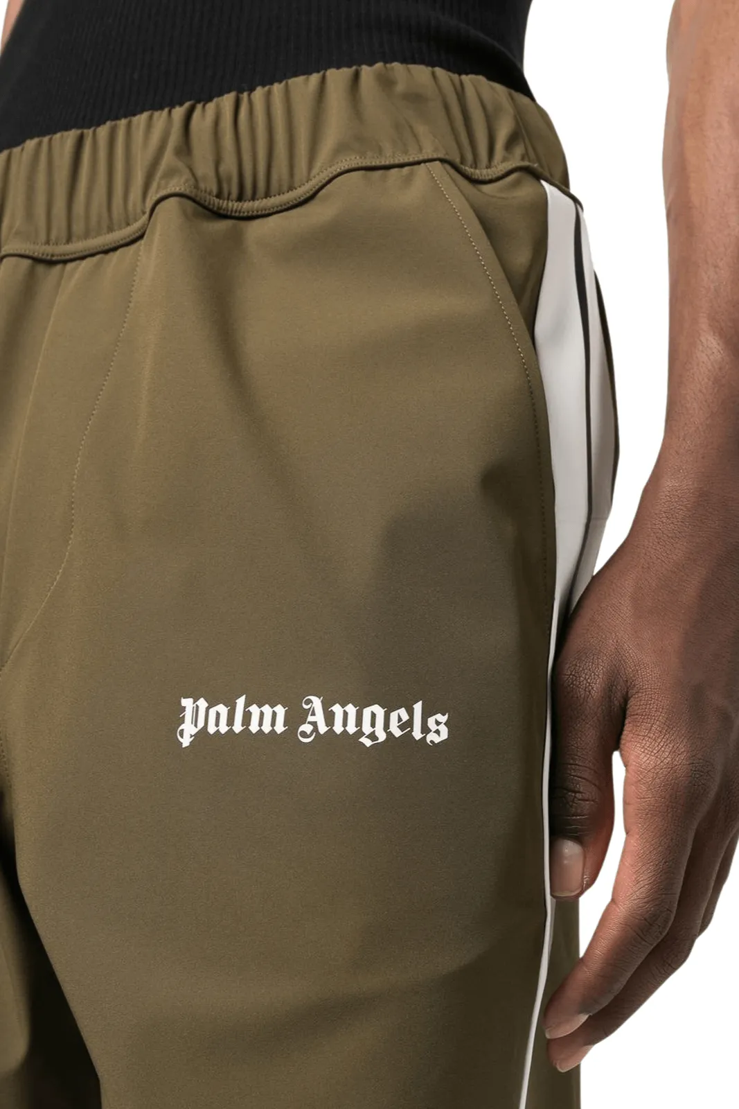 Palm Angels Logo-print cargo pants khaki