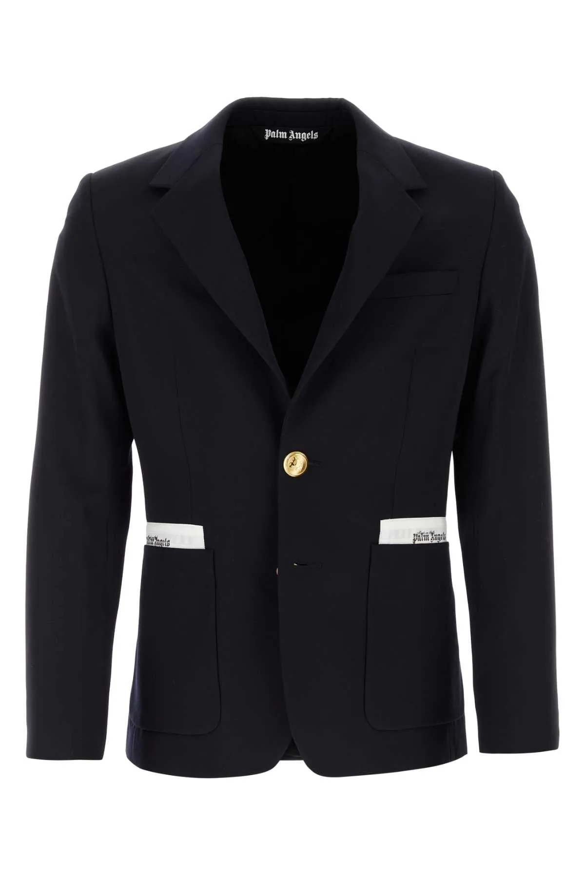 Palm Angels Midnight Blue Twill Blazer