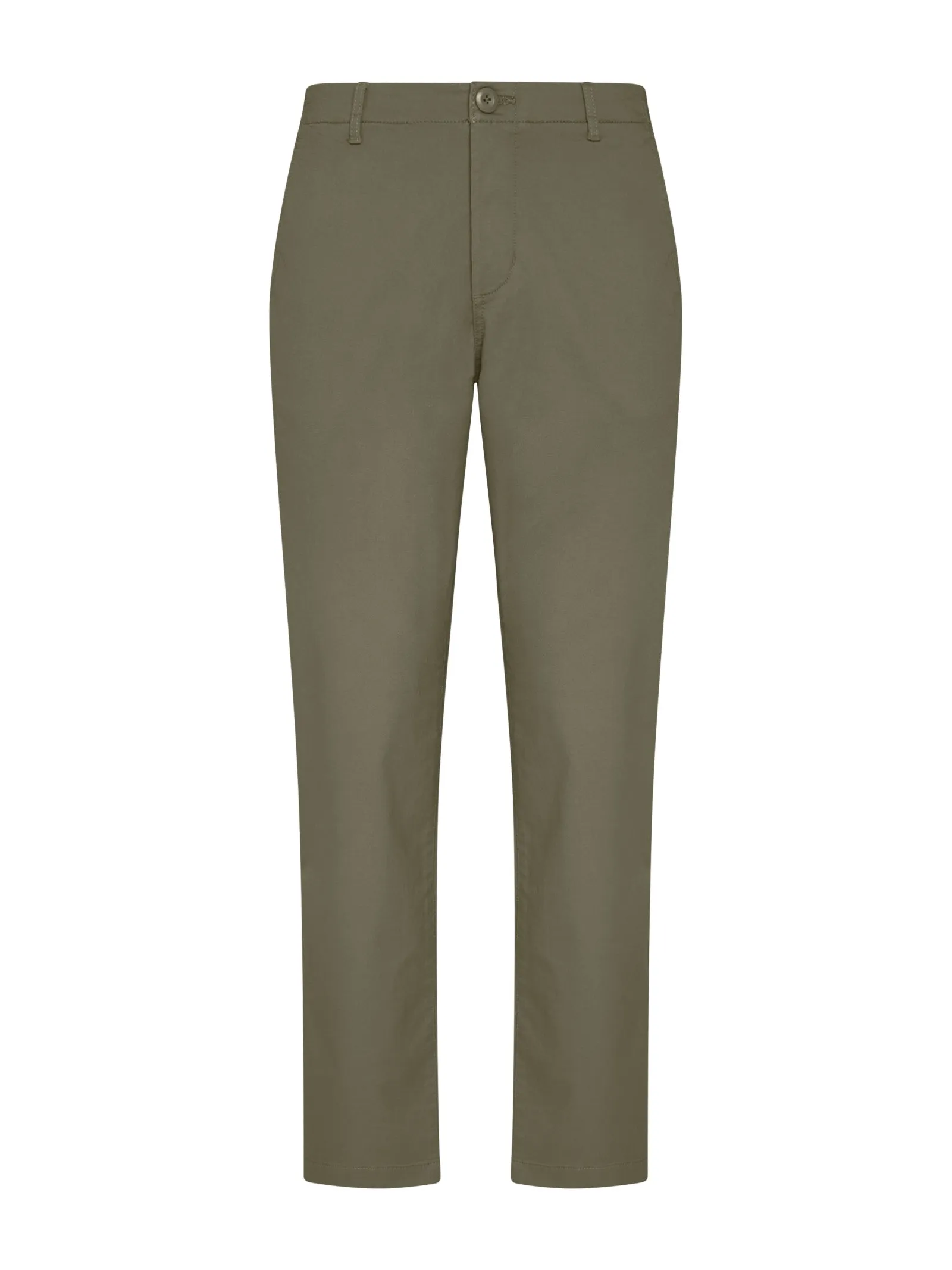 Pantalone chino in Twill di cotone elasticizzato  - Deep Lichen Green