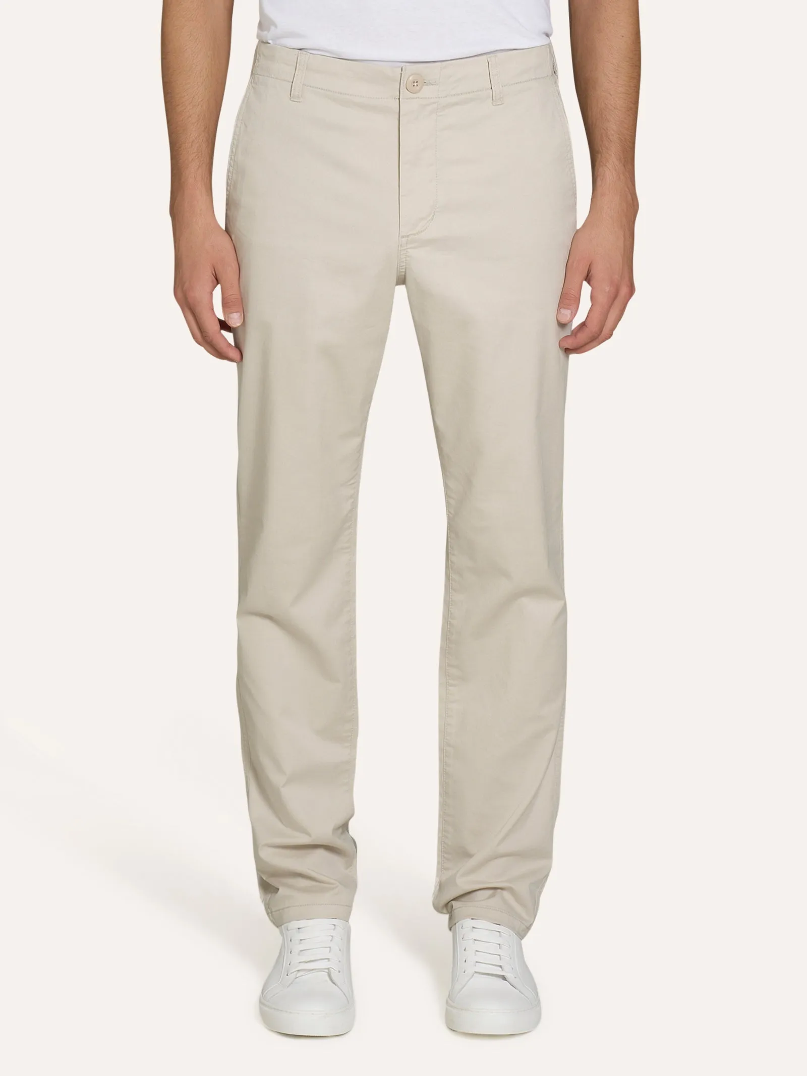 Pantalone chino in Twill di cotone elasticizzato  - Deep Lichen Green