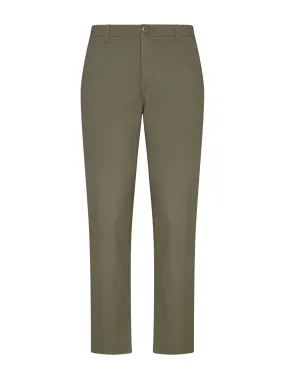 Pantalone chino in Twill di cotone elasticizzato  - Deep Lichen Green