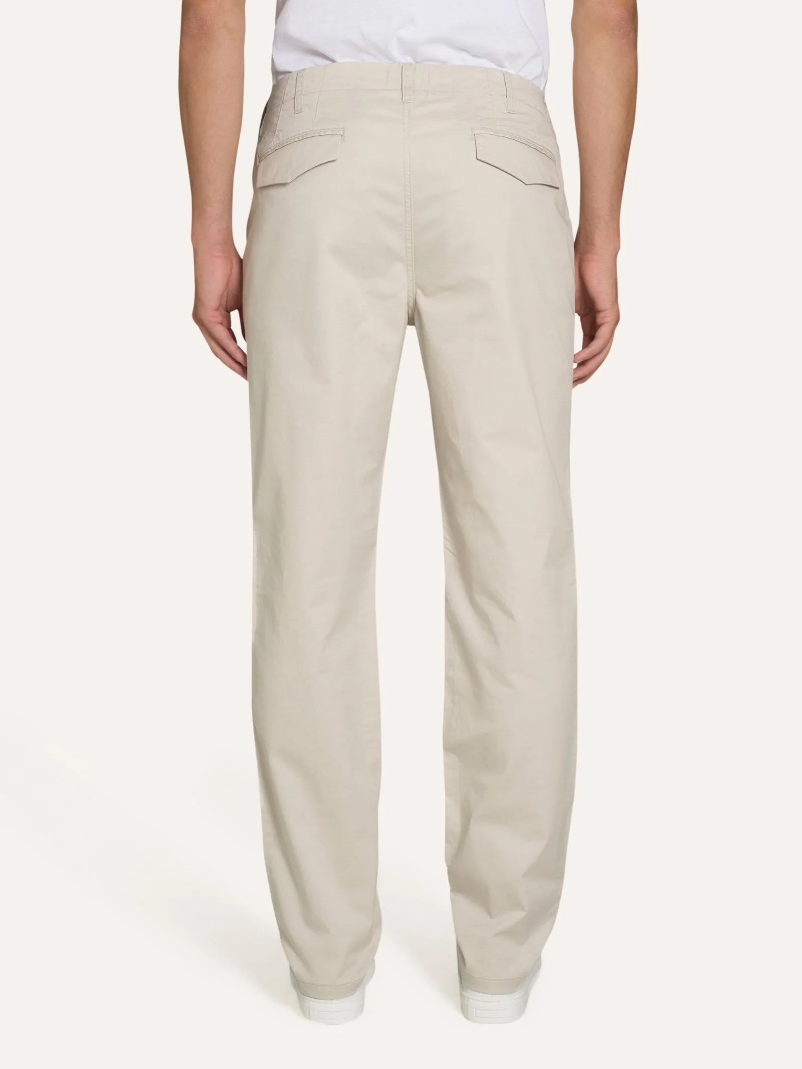 Pantalone chino in Twill di cotone elasticizzato  - Deep Lichen Green