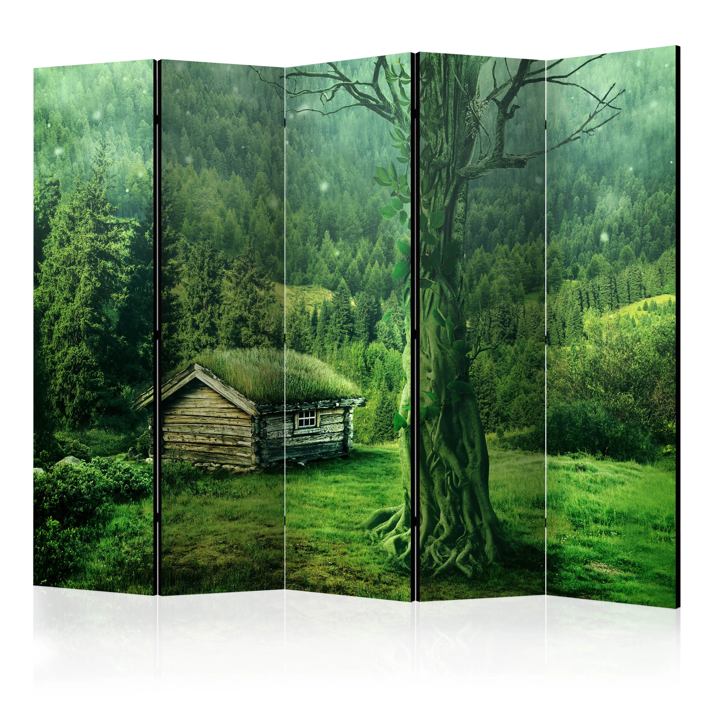 Paravento Green seclusion II [Room Dividers]