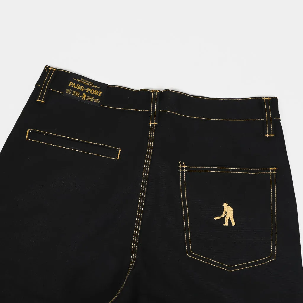 Pass Port Skateboards - Diggers Club Pant - Tar