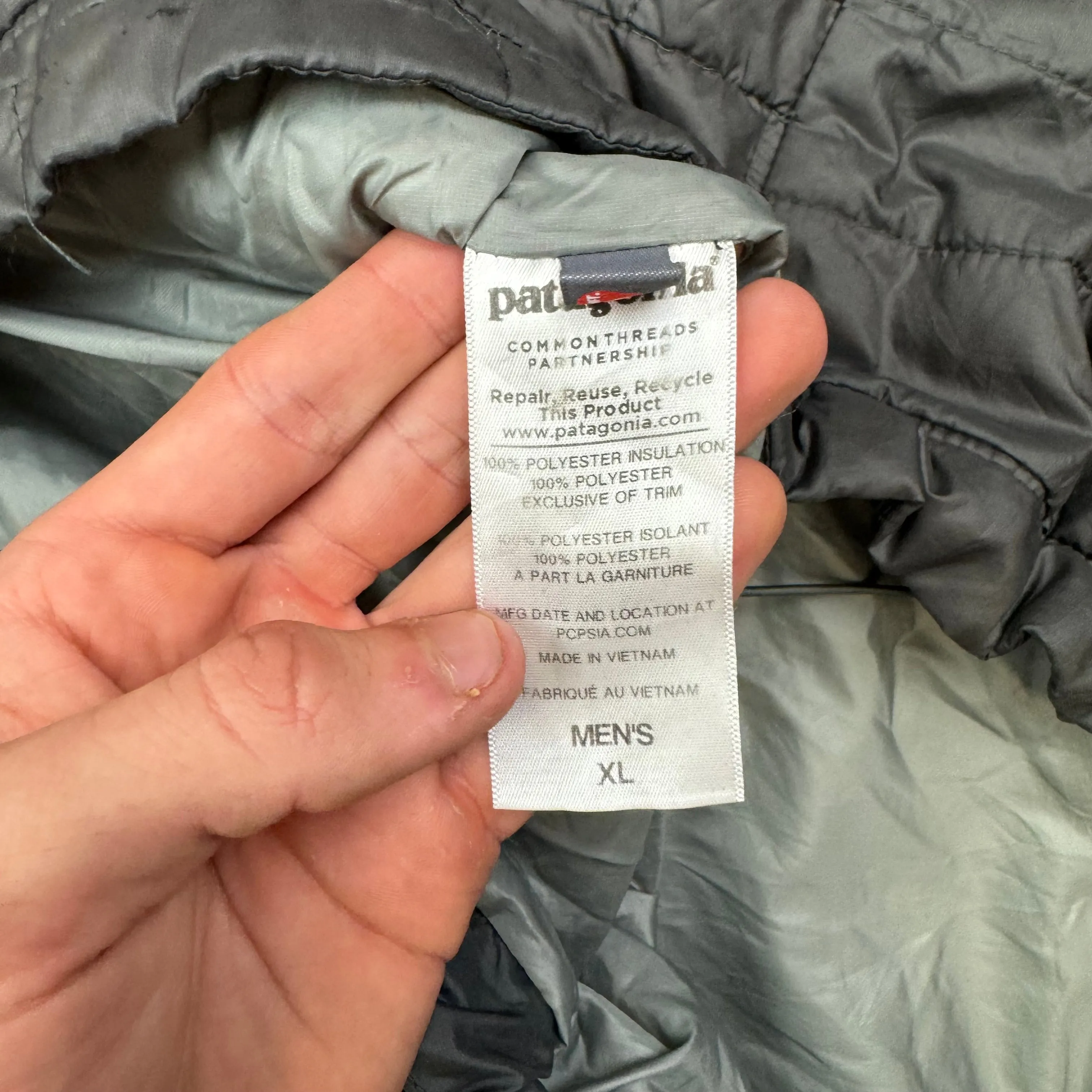 Patagonia Light Puffer Jacket Grey