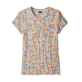 Patagonia Mainstay Tee Aurea Blooms Raw Linen