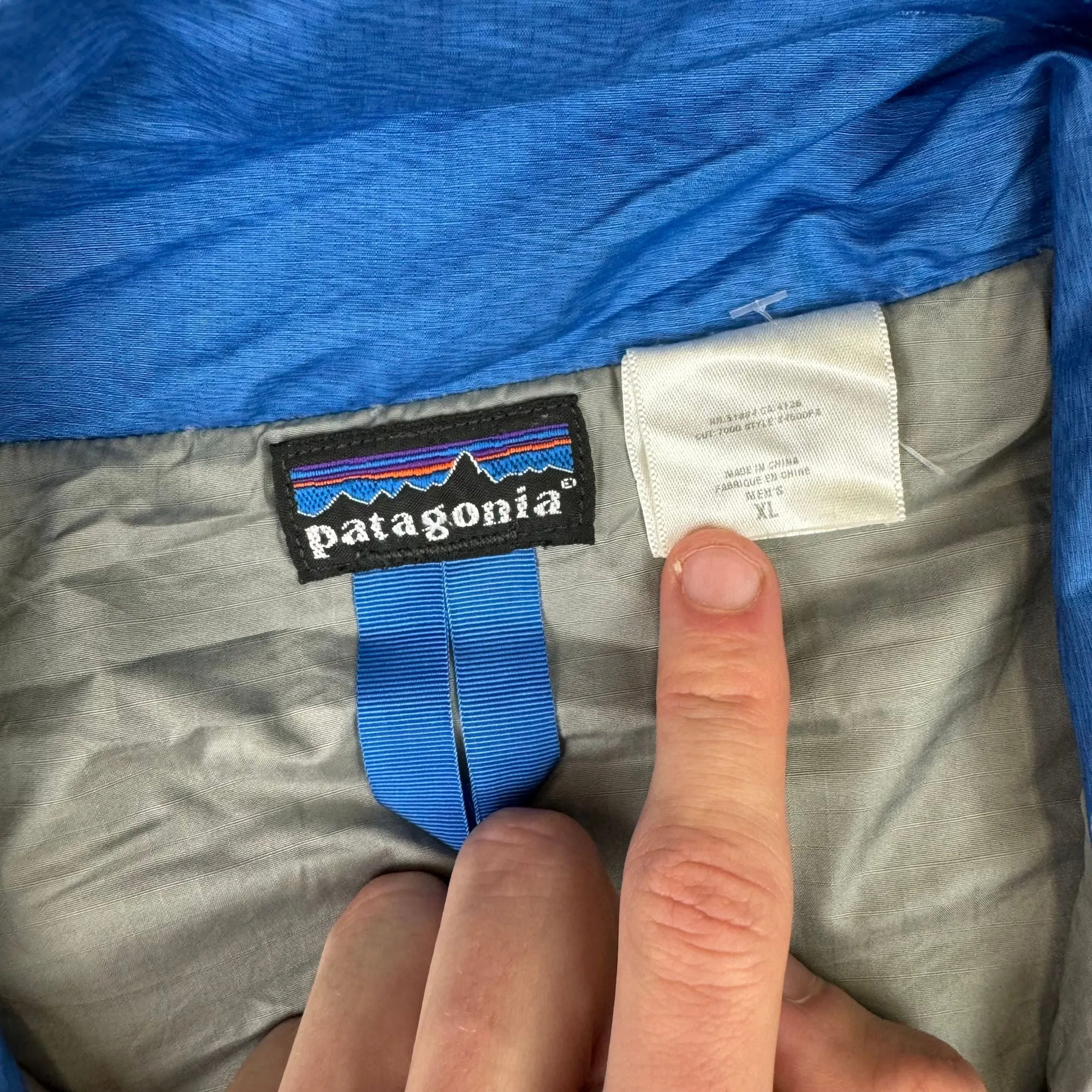 Patagonia Puffer Jacket Cutting Edge Blue