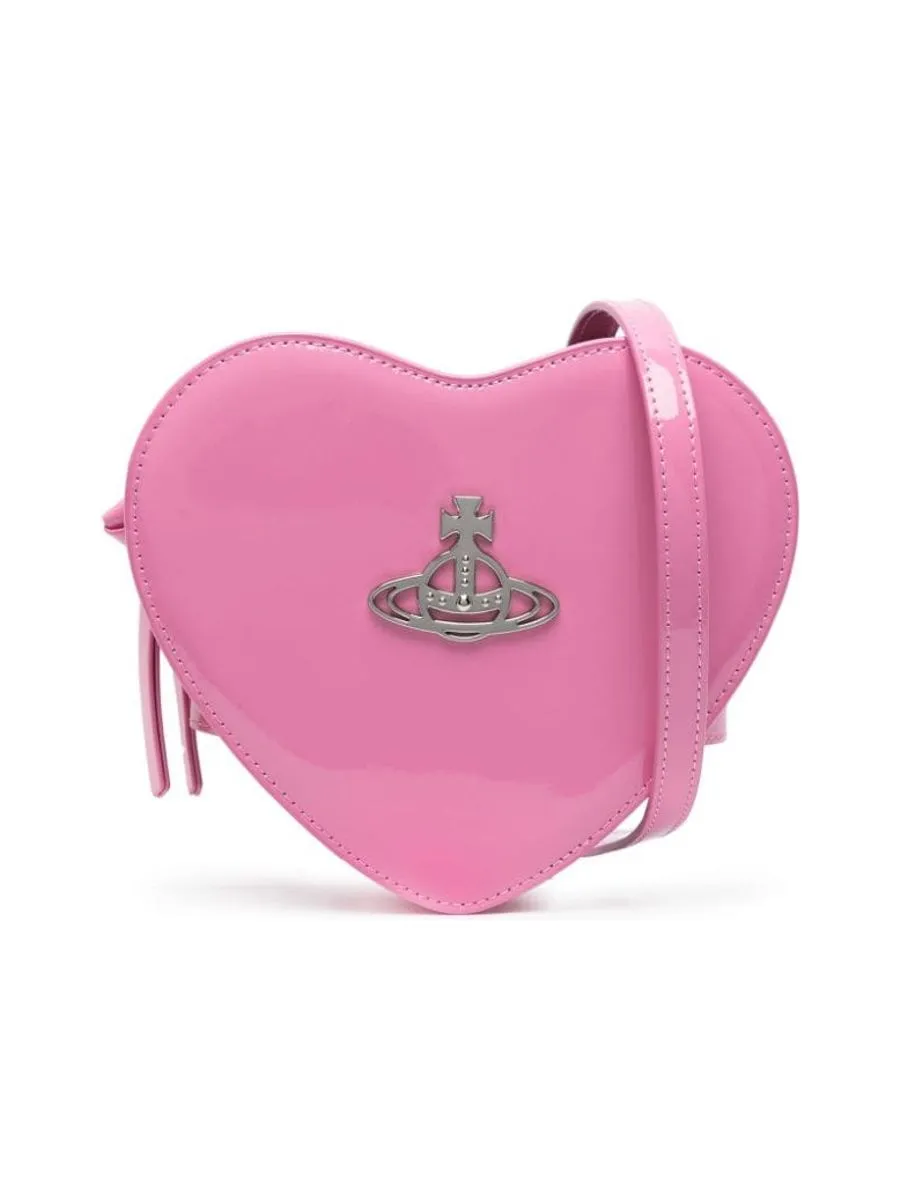 Patent Heartshaped Shoulder Bag