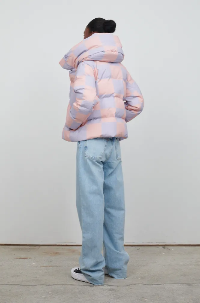 PATRICIA PUFFER PINK CHECKERBOARD