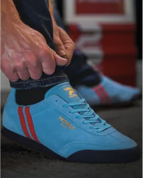 Patrick Rio Trainers Mineral Blue/Red