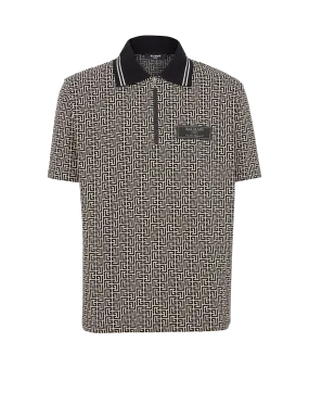 PB Labyrinth jacquard polo shirt