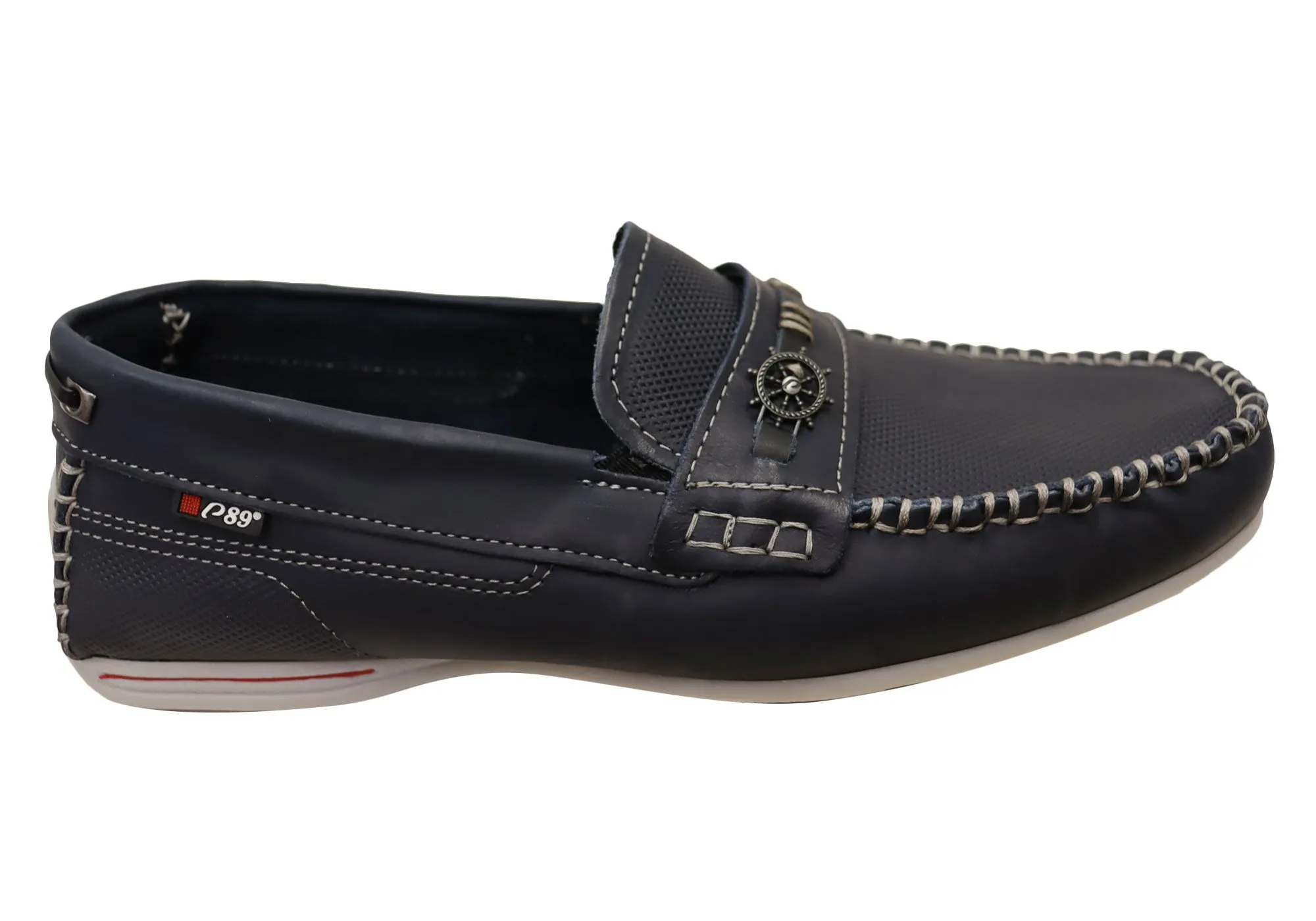 Pegada Cove Mens Comfortable Leather Loafers Shoes Made In Brazil