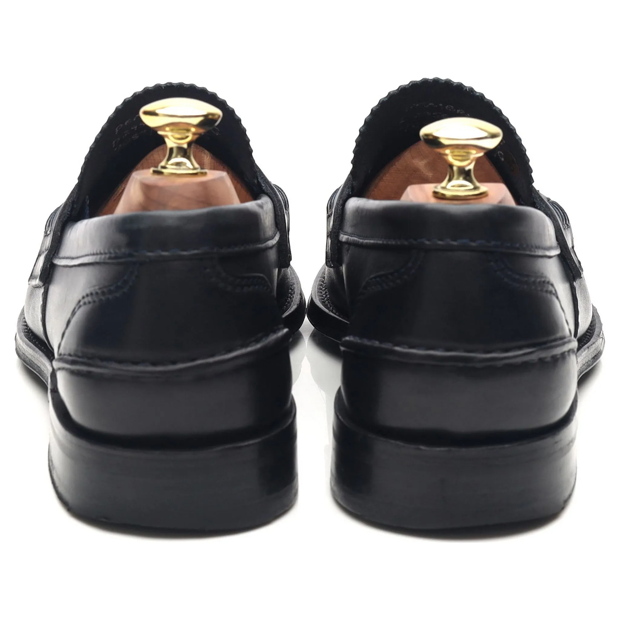 'Pembrey' Navy Blue Leather Loafers UK 7 G