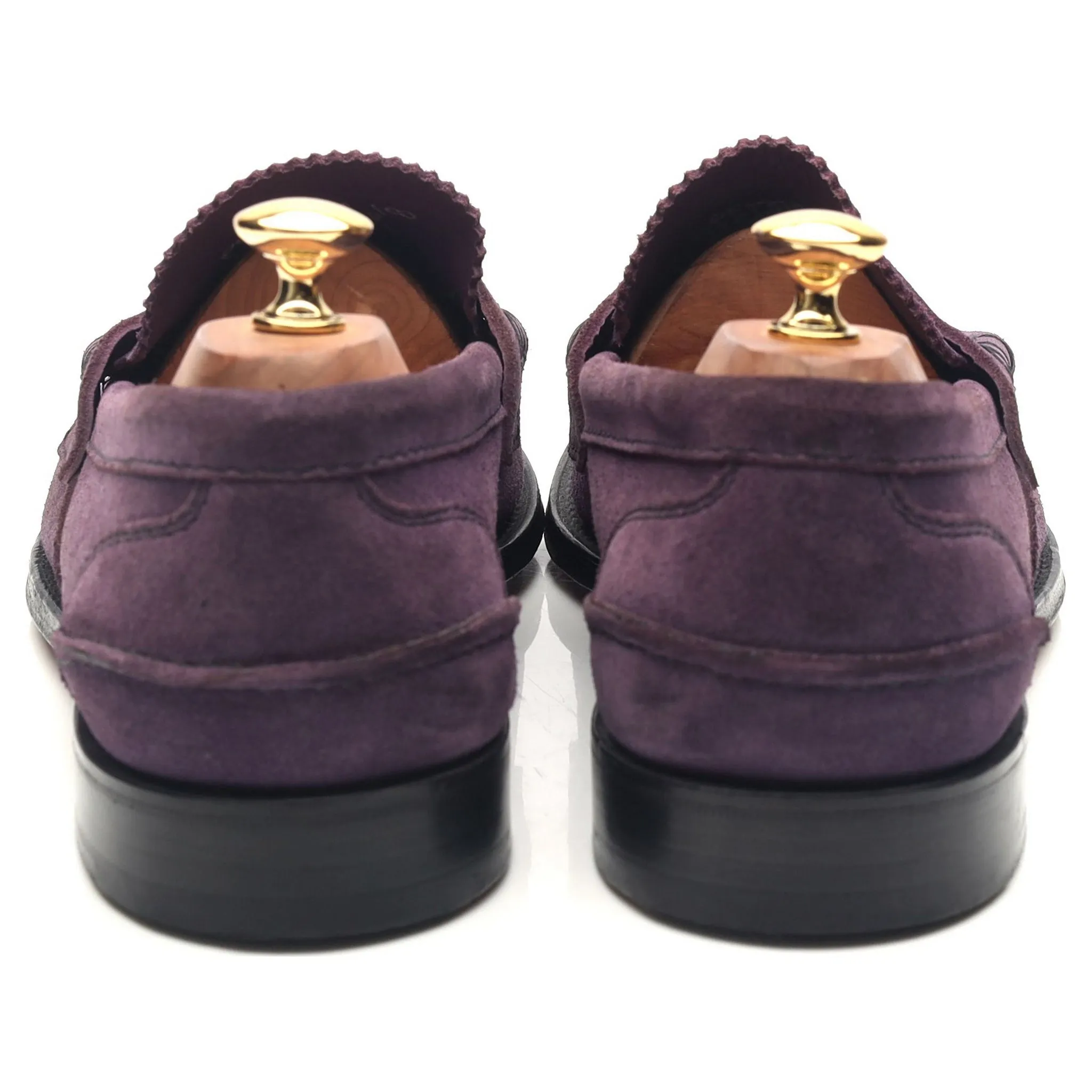 'Pembrey' Purple Suede Loafers UK 10 F