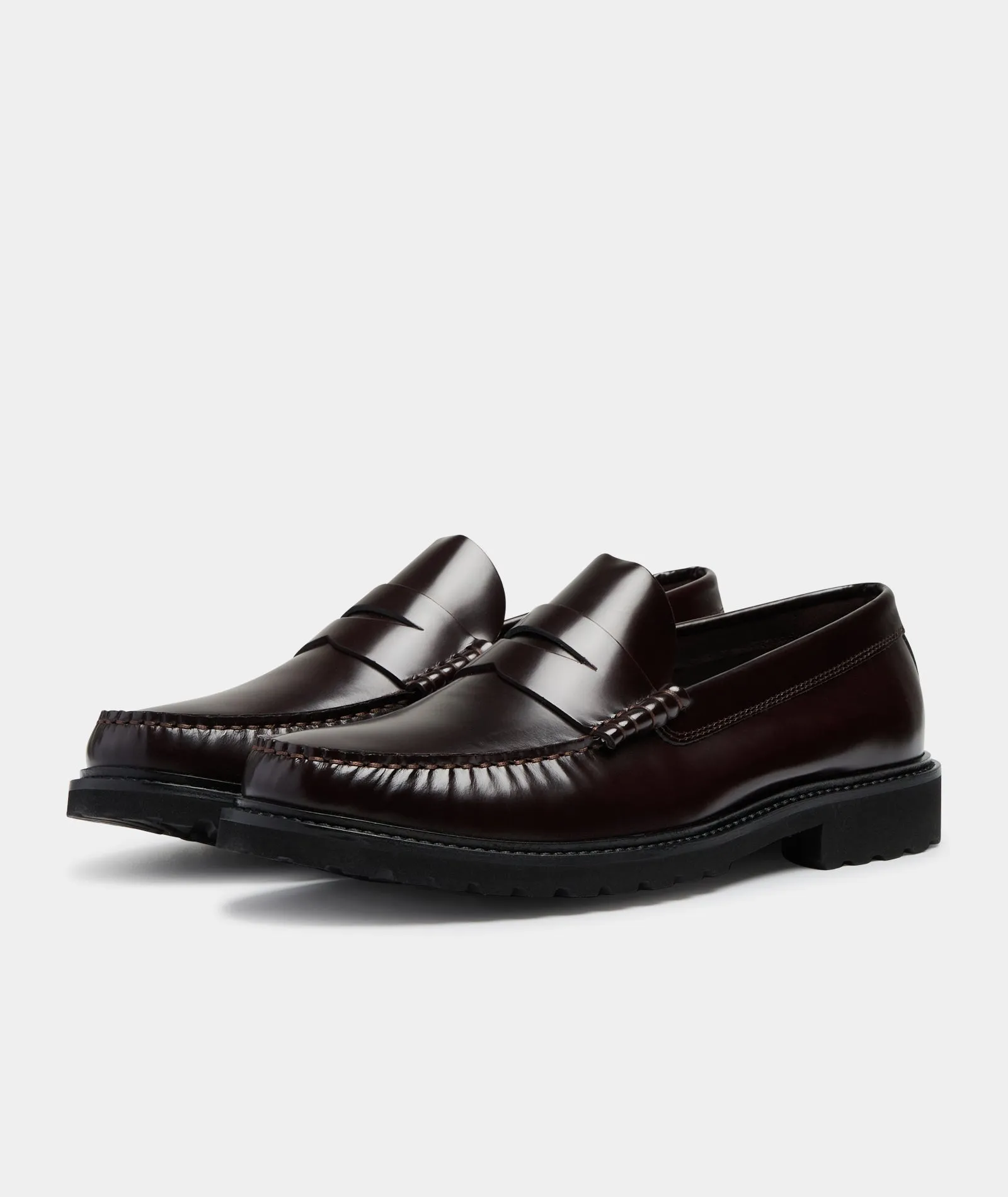 Penny Loafer - Brown Polido Leather