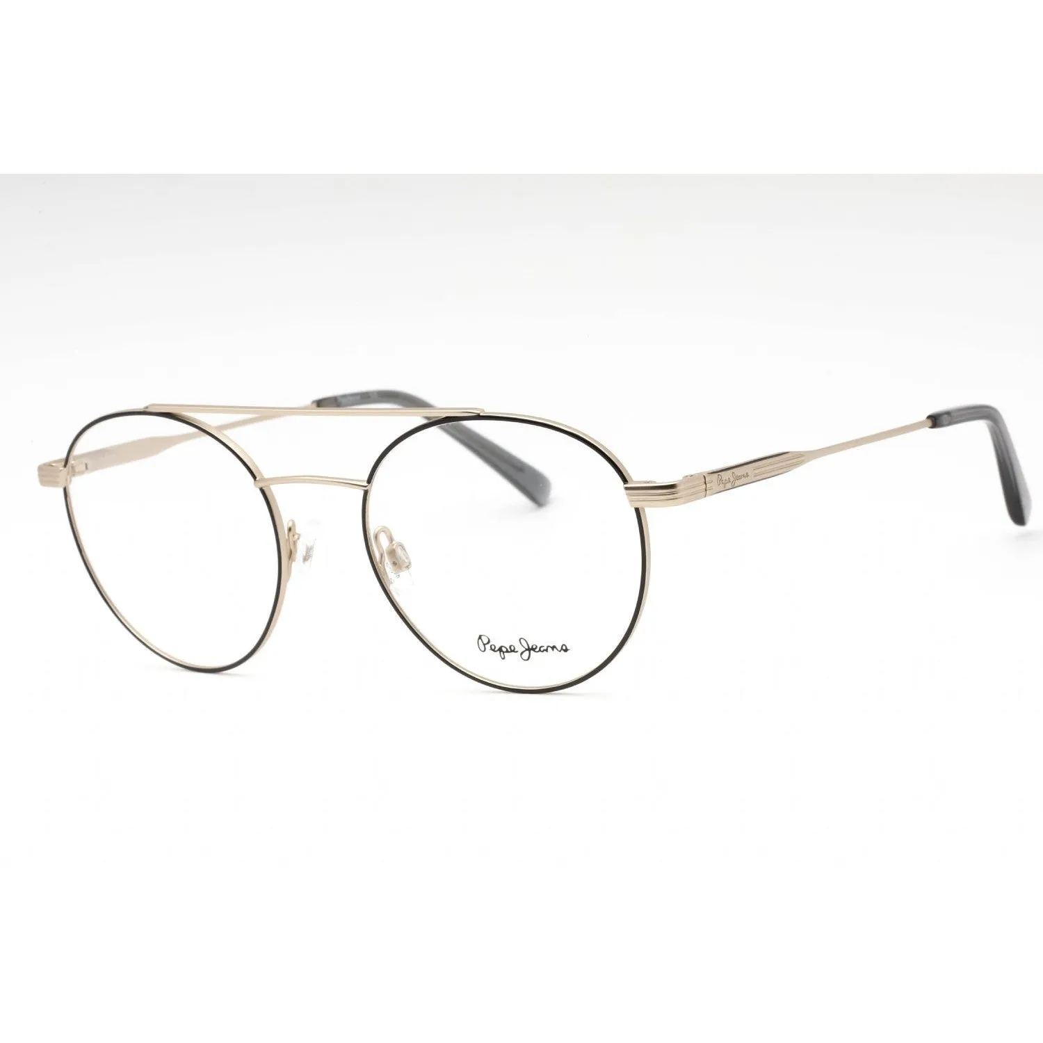 Pepe Jeans PJ1412 Eyeglasses MATTE LT GOLD/BLACK / Clear demo lens