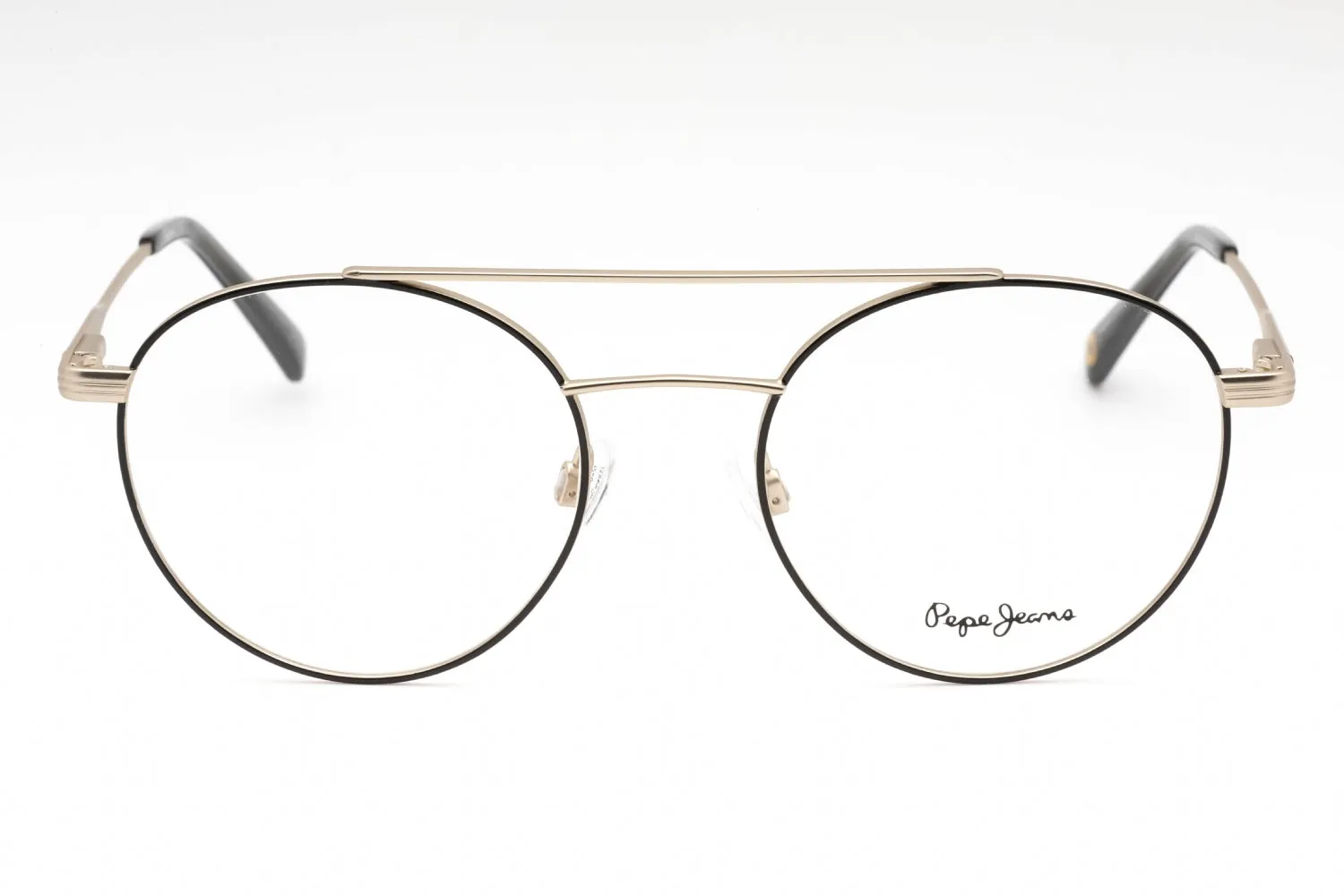 Pepe Jeans PJ1412 Eyeglasses MATTE LT GOLD/BLACK / Clear demo lens