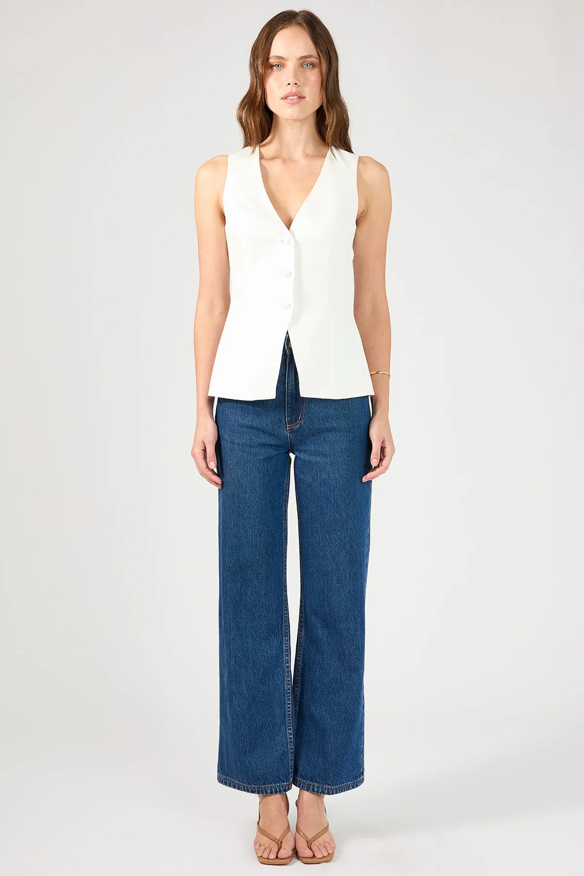 Perfect Stranger Ares Sleeveless Vest White