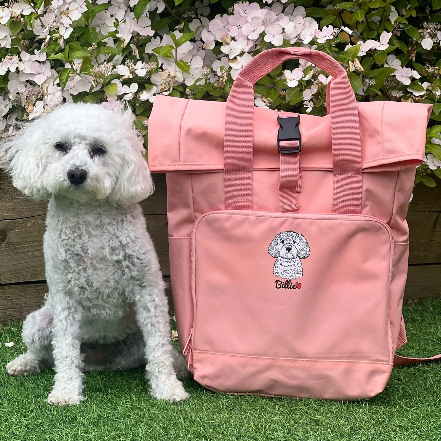 Personalised Pet Motif Doggy Day Care Backpack