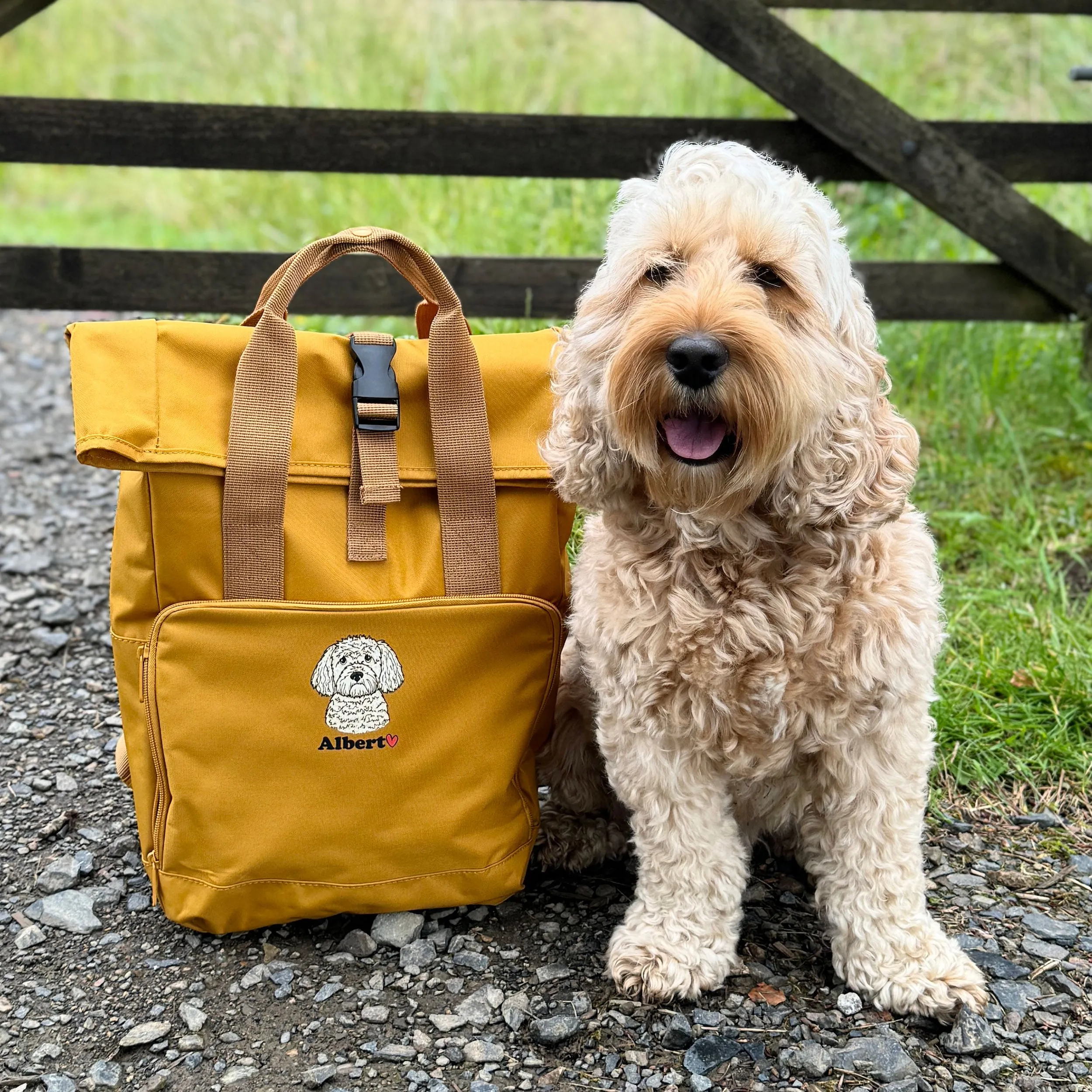 Personalised Pet Motif Doggy Day Care Backpack