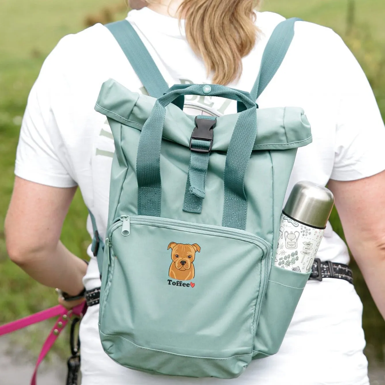 Personalised Pet Motif Doggy Day Care Backpack