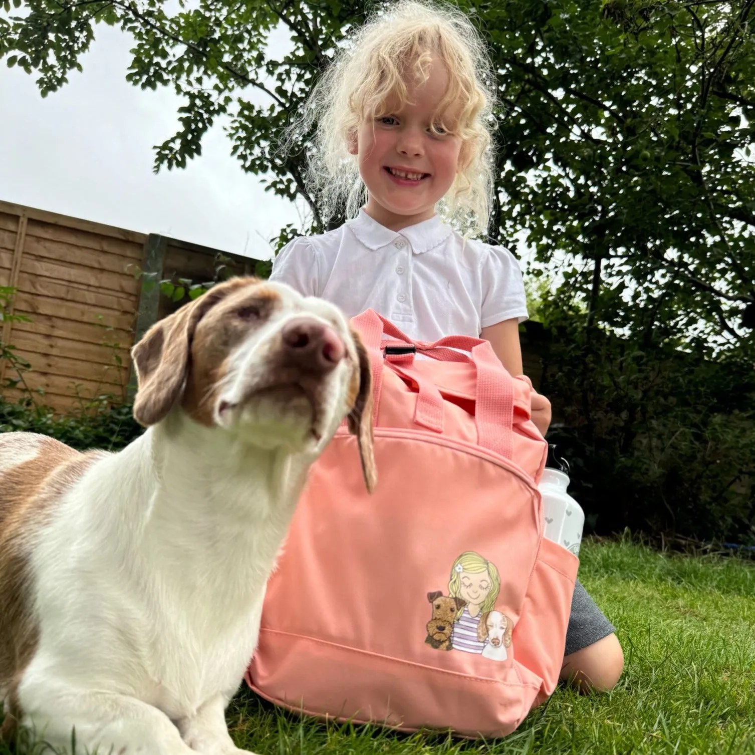 Personalised You and Your Dog Children's Backpack