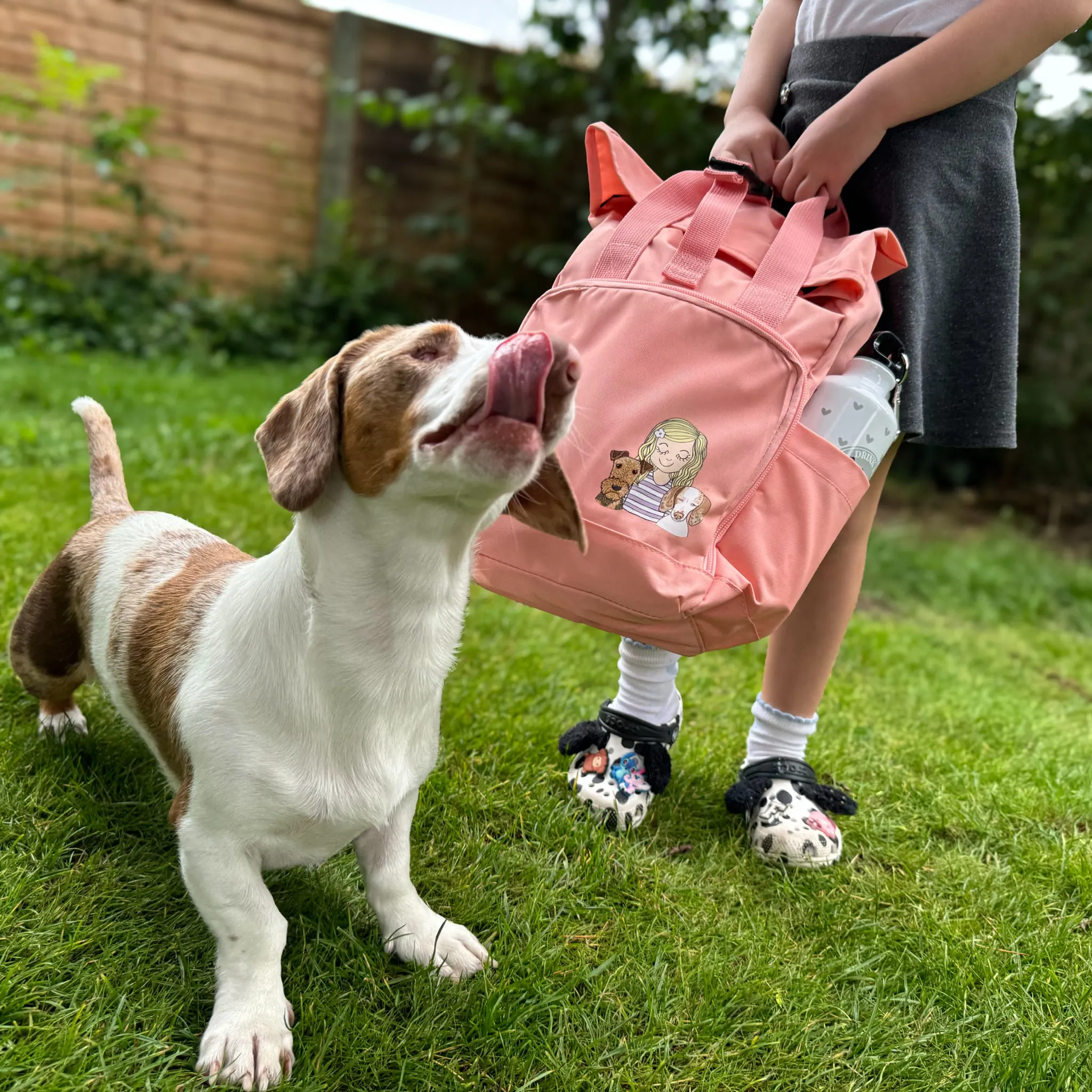 Personalised You and Your Dog Children's Backpack