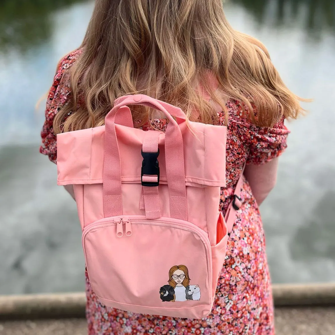 Personalised You and Your Guinea Pig Backpack