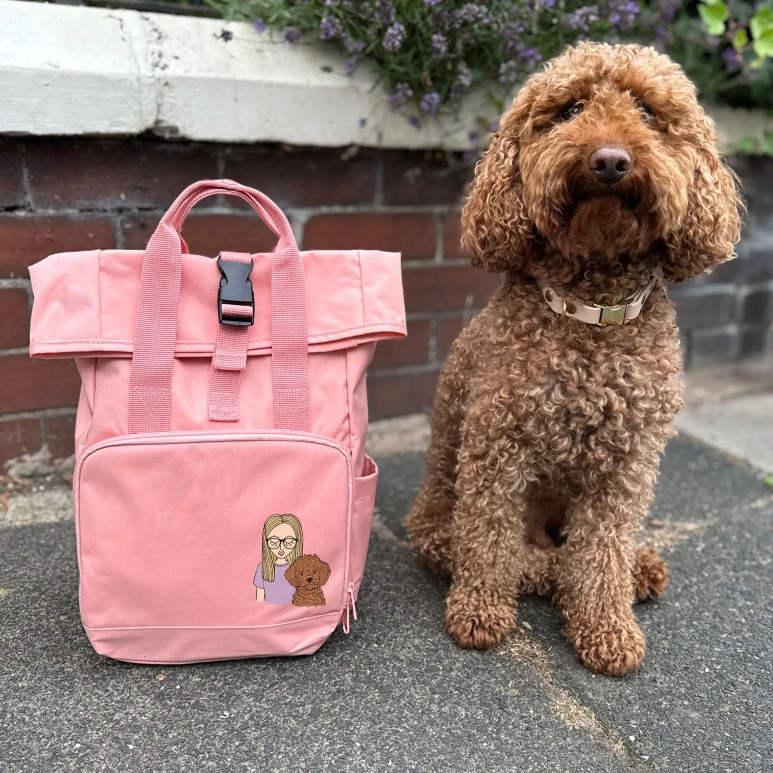 Personalised you and your Pet Backpack