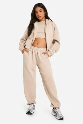 Petite 3 Piece Cuffed Sweatpant Tracksuit