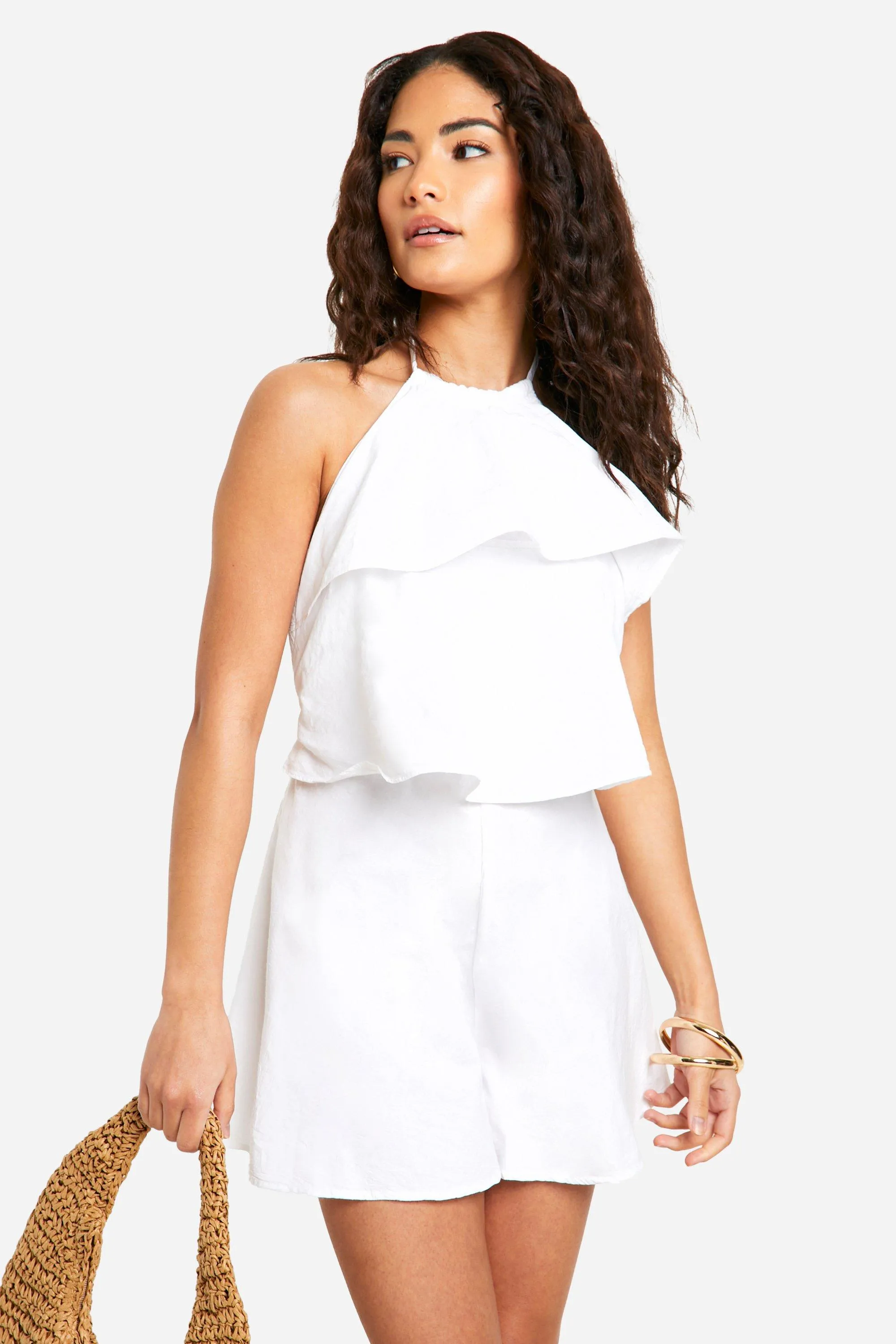 Petite Tiered Frill Romper