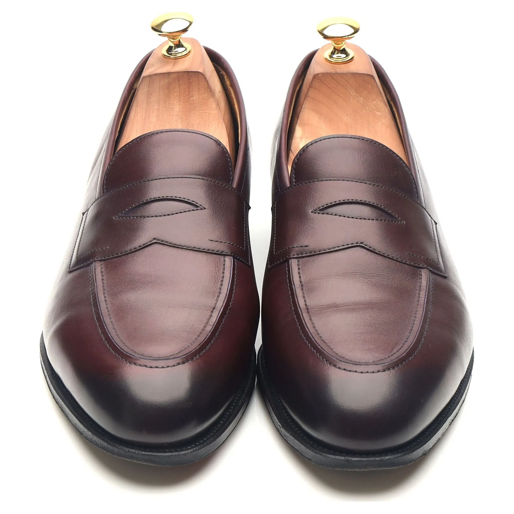 'Piccadilly' Burgundy Leather Loafers UK 10 E