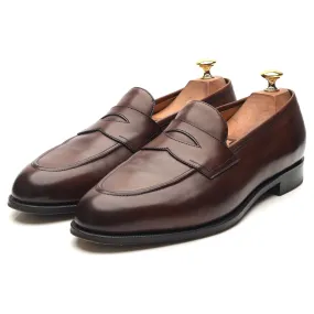 'Piccadilly' Dark Brown Leather Loafers UK 9.5 E