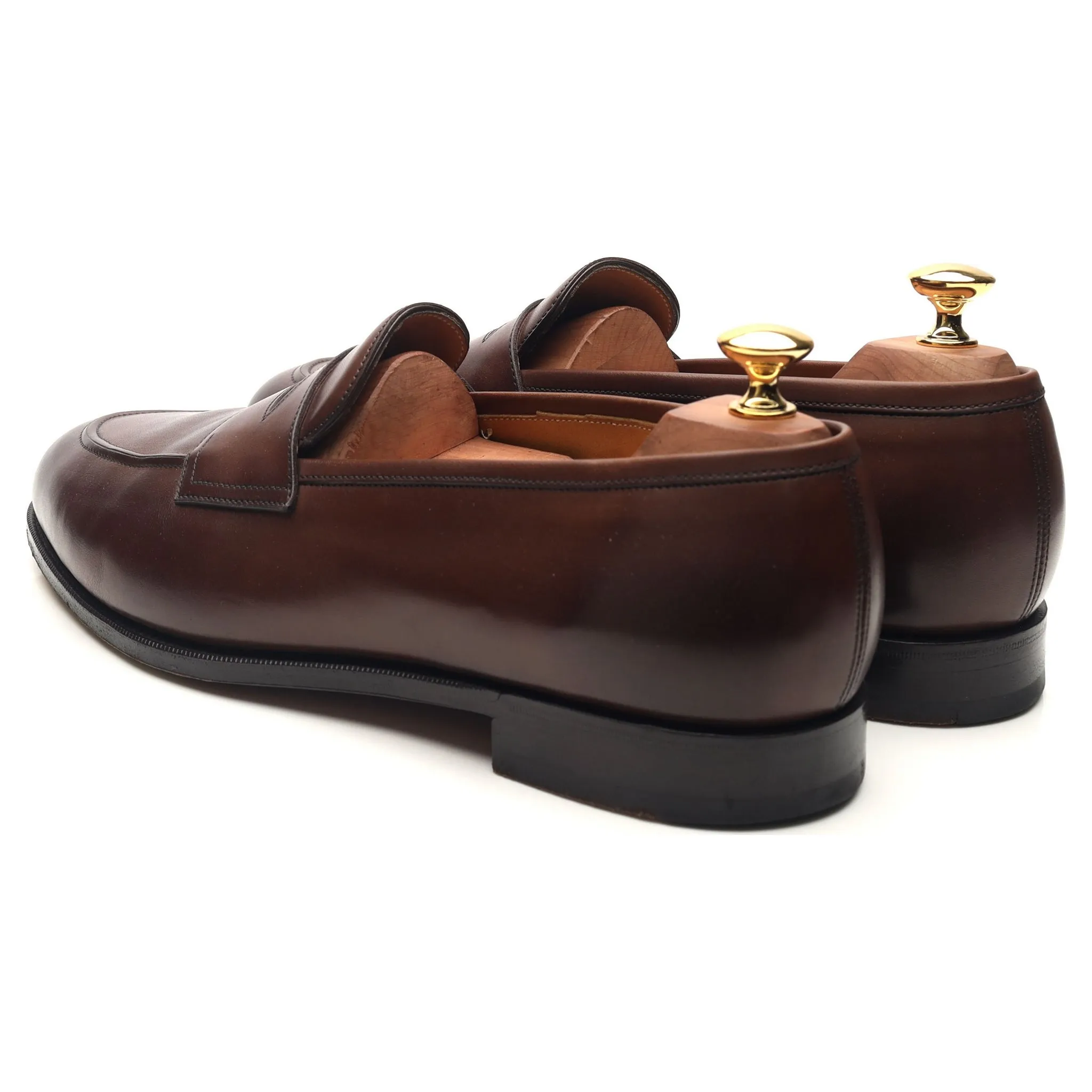 'Piccadilly' Dark Brown Leather Loafers UK 9.5 E