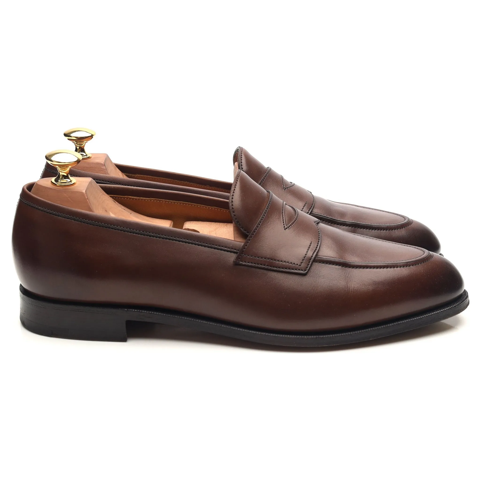 'Piccadilly' Dark Brown Leather Loafers UK 9.5 E