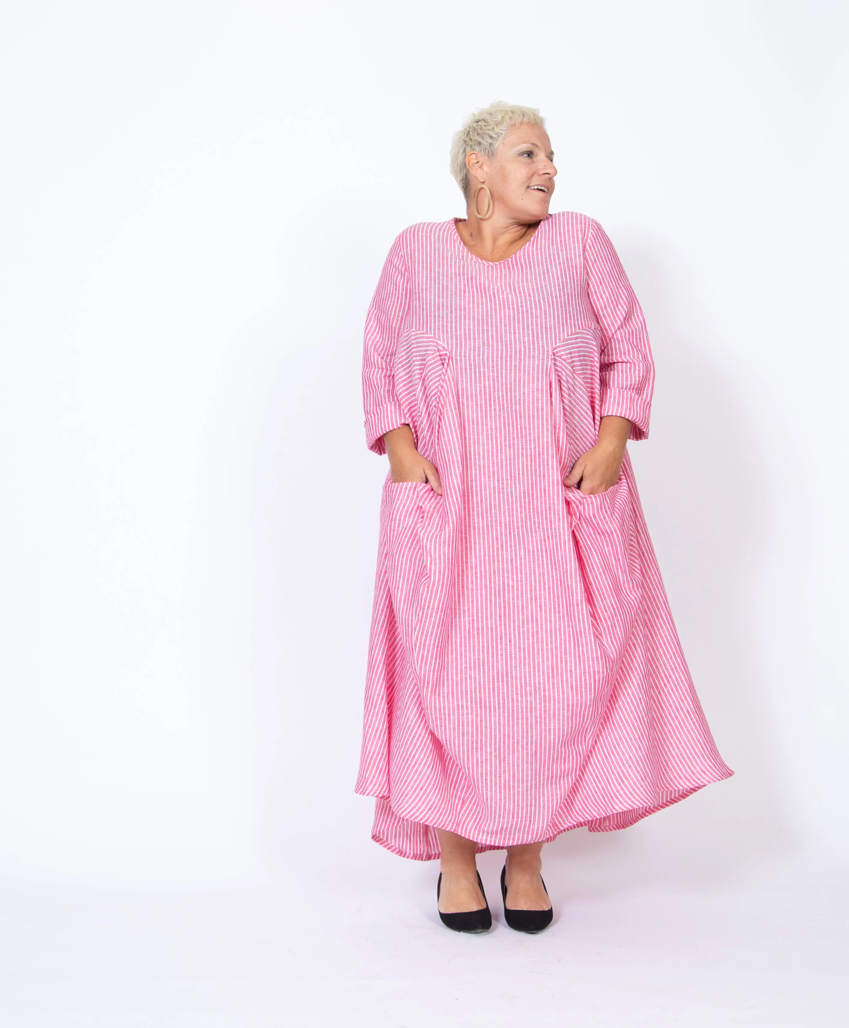 Pink Linen Dress