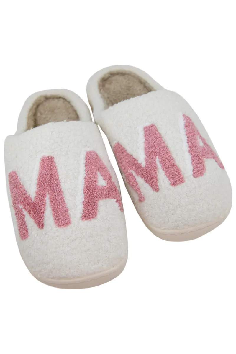 Pink MAMA House Slippers