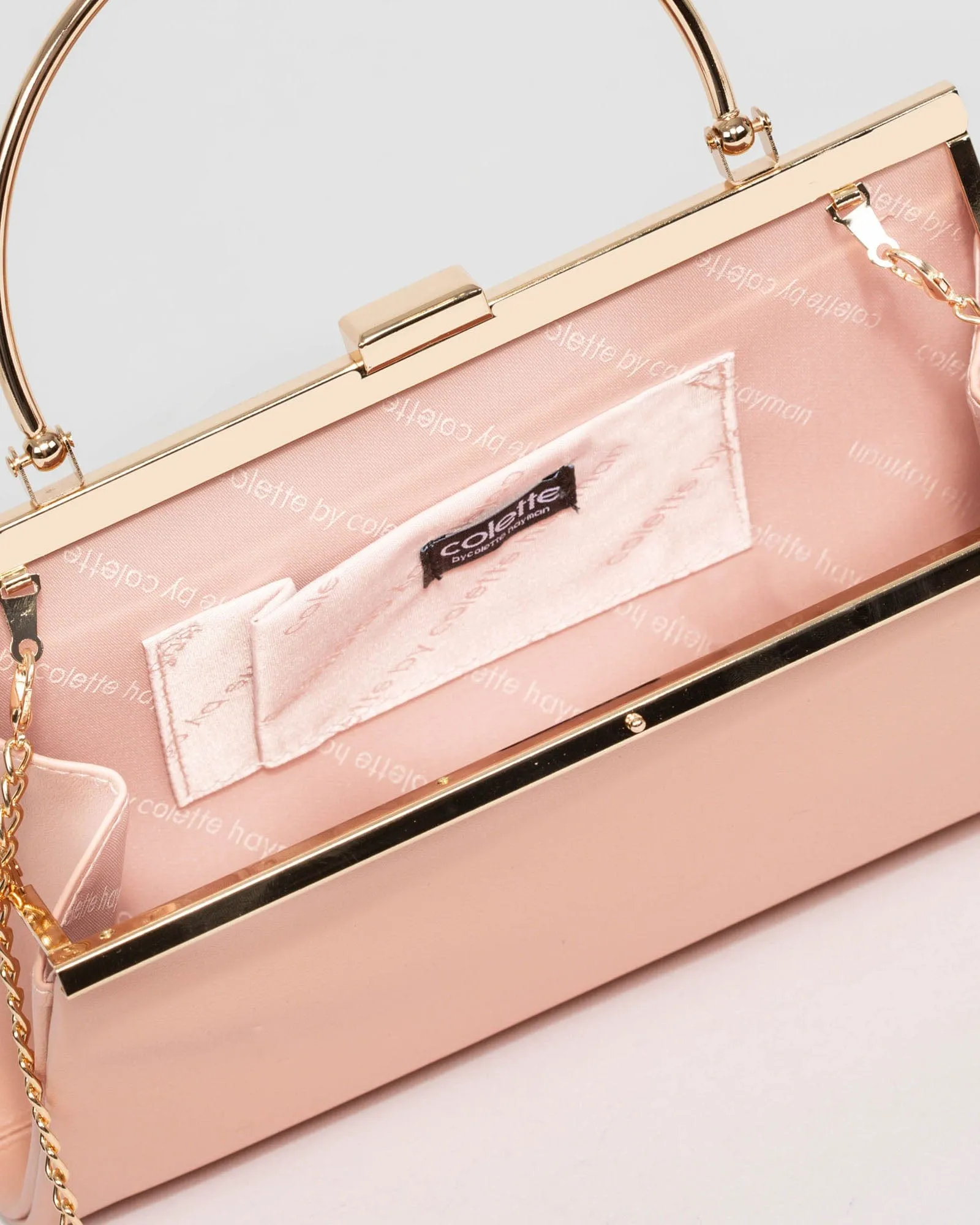 Pink Renske Frame Clutch Bag