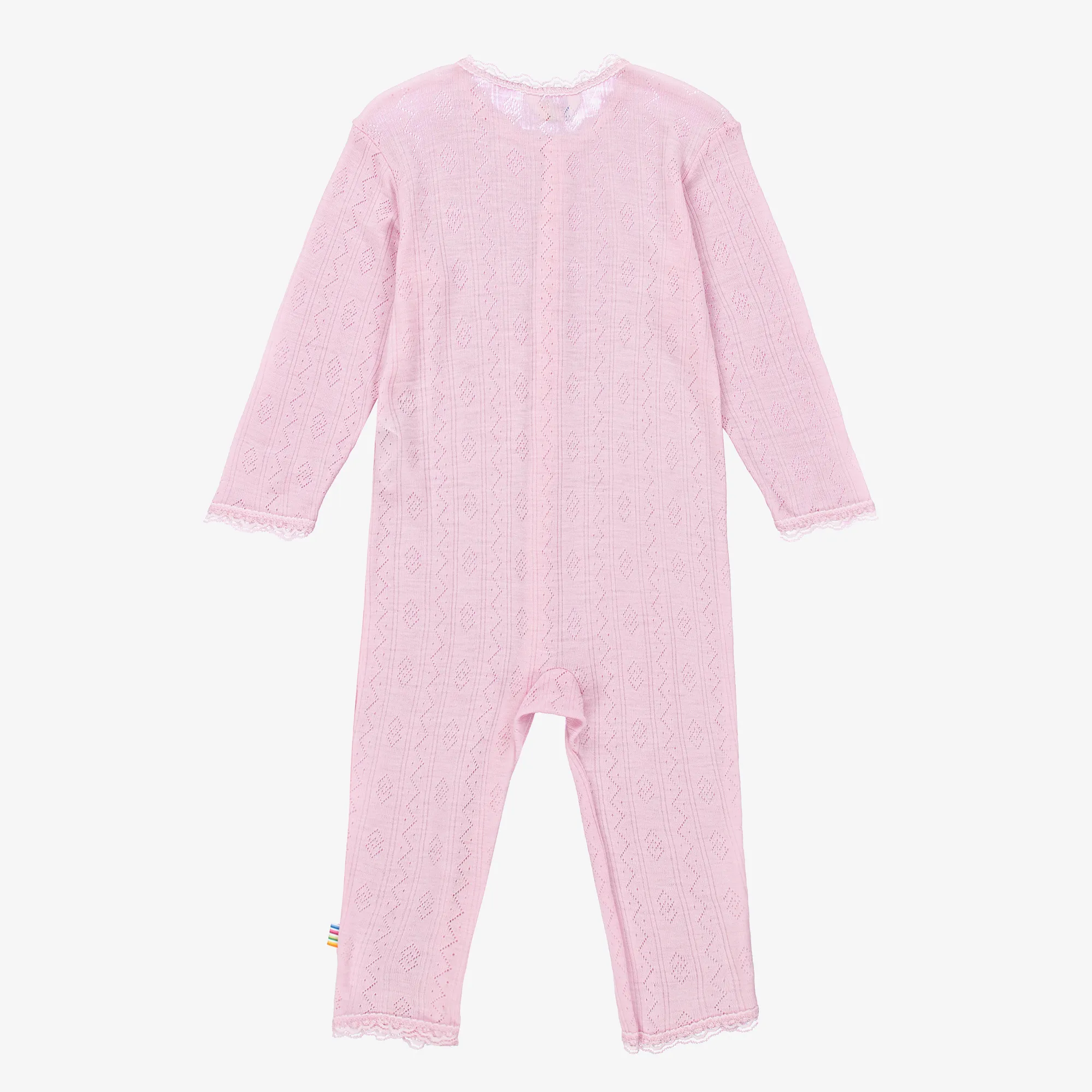 Pink Wool & Silk Thermal Romper