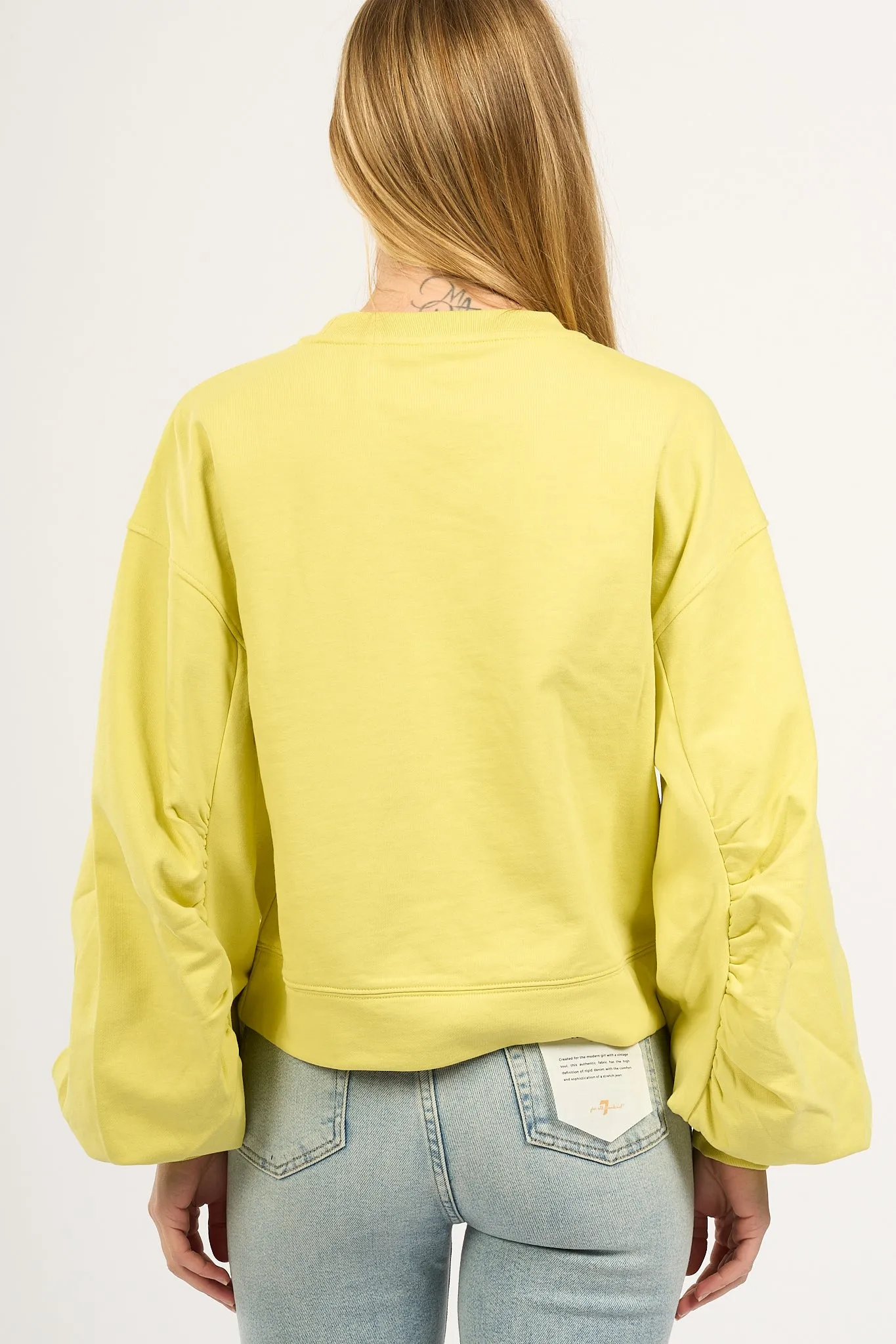 Pinko Felpa Corta Lime Donna