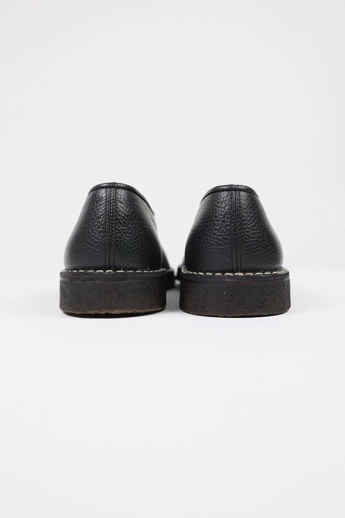 Piped Crepe Slippers - Black