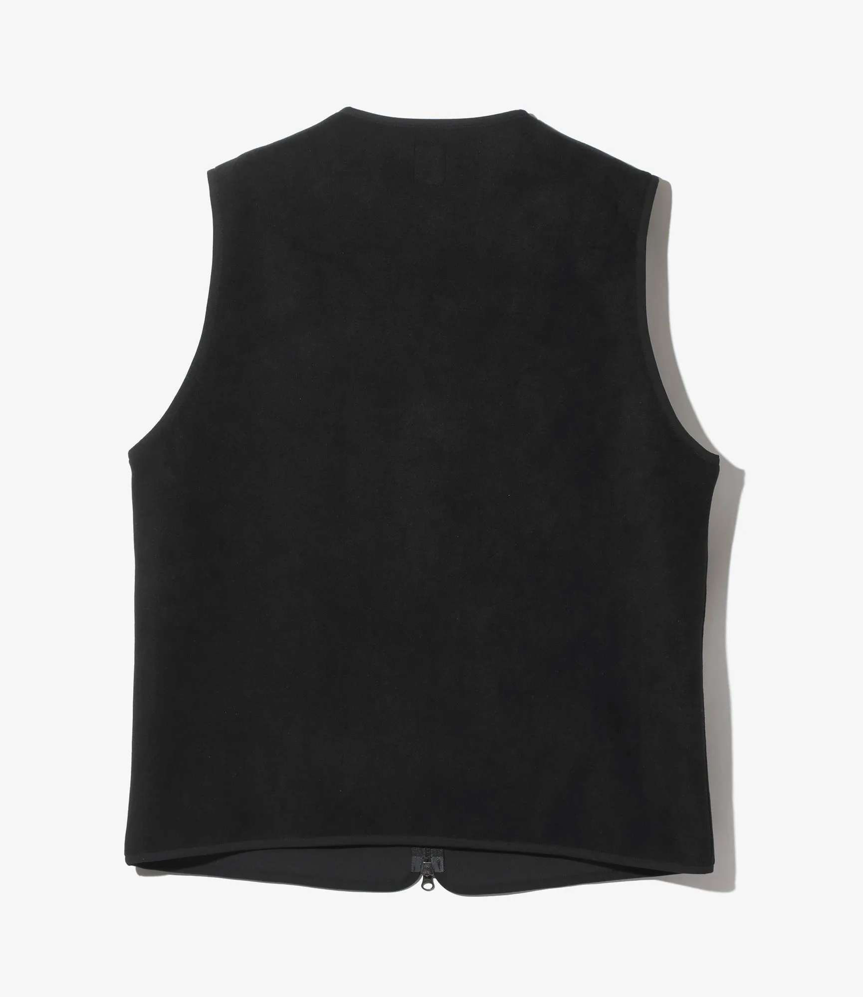 Piping Vest –Black Poly Fleece