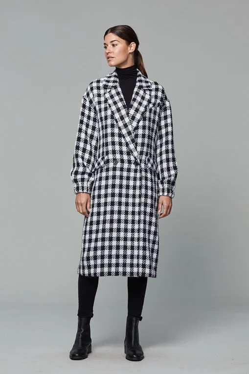 Plaid Trench Coat