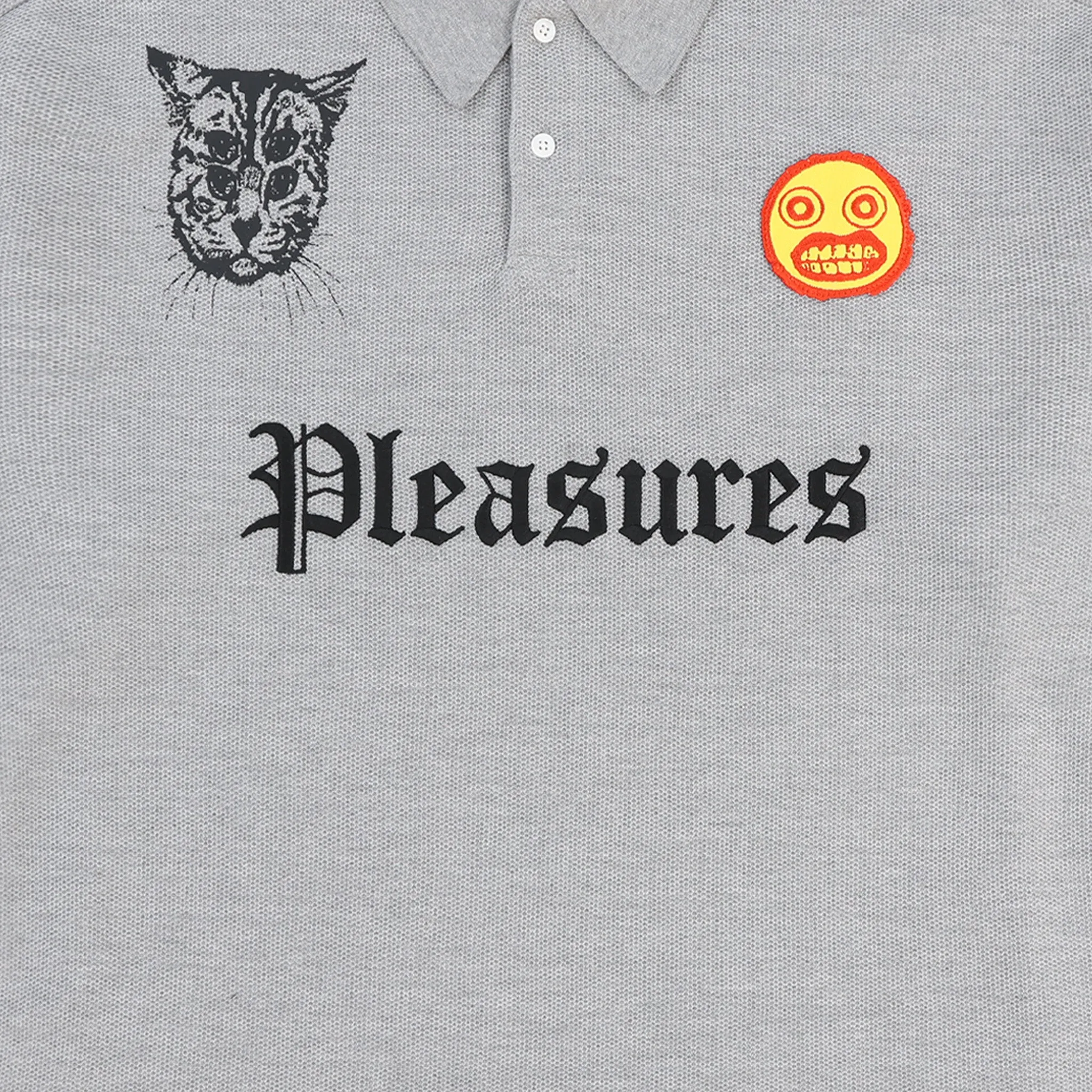 Pleasures Wyatt Boxy Polo (Grey)