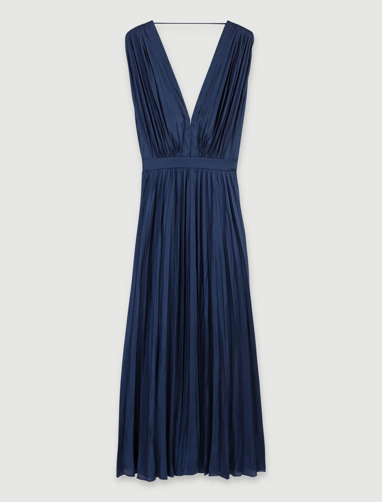 Pleated maxi dress