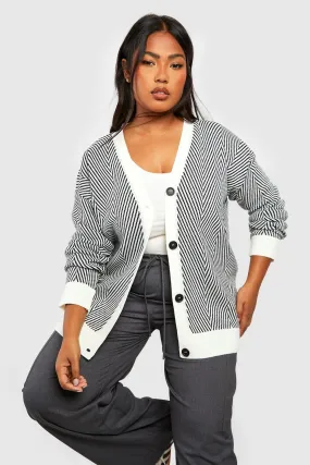 Plus Mono Oversized Cardigan