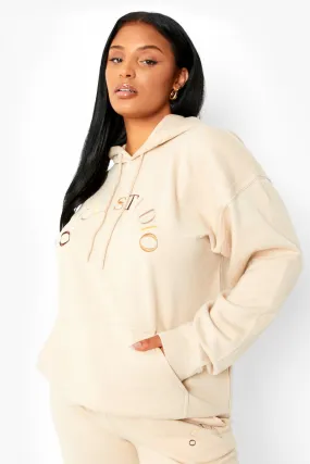 Plus Ofcl Studio Embroidered Hoodie