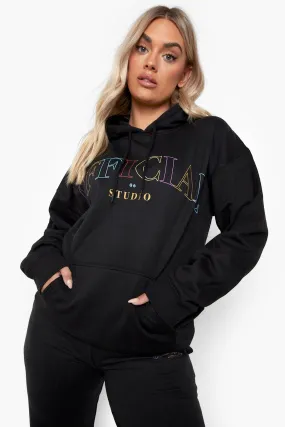 Plus Ofcl Studio Printed Hoodie